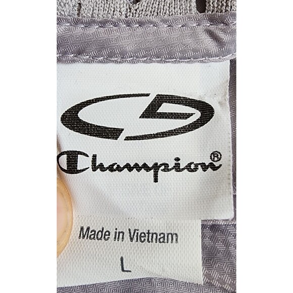 Champion Hoodie Full Zip Size Large Very Light Weight Silver - Picture 7 of 9